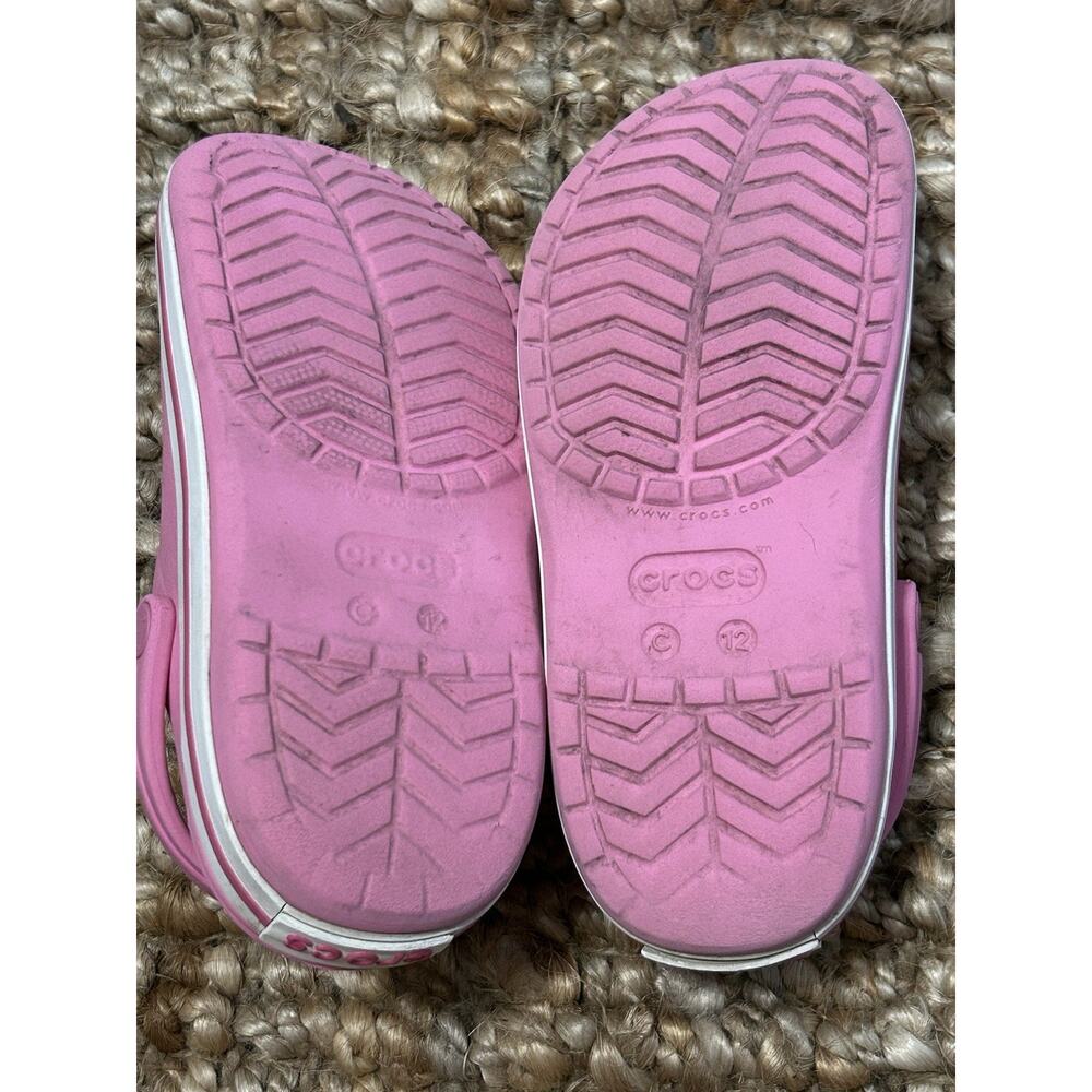 Crocs Crocband Clogs Kids Ballerina Pink Rubber Slip-On Lightweight Size C 12 - Picture 9 of 9